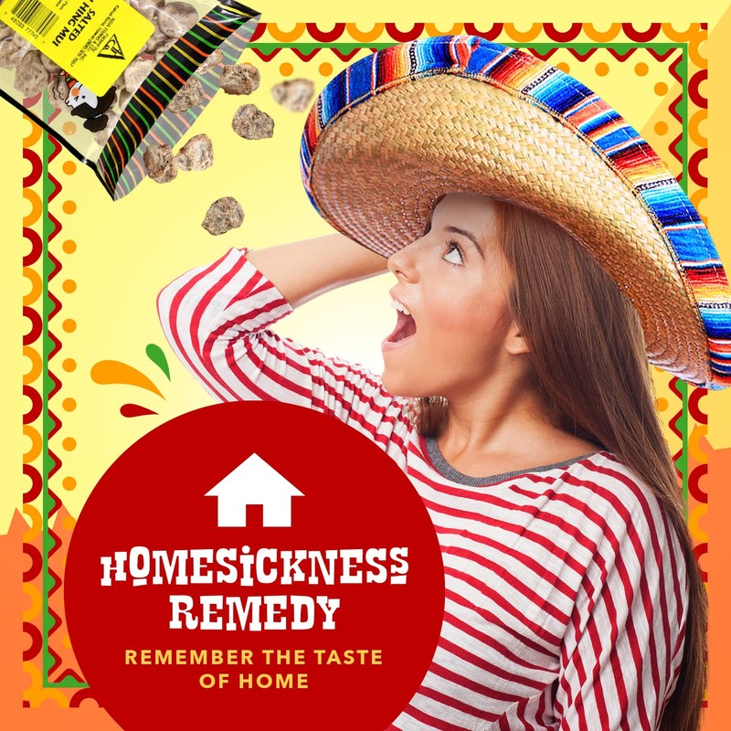 Dried Salted Red Plums - Saladitos Con Sal - 2.5