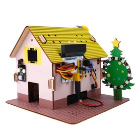 Microbit Smart Home Kit for Microbit V1 and V2,STEM Education Kit with Online Tutorial(Without Micro:bit and AAA Battery,Yellow