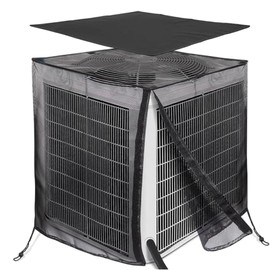 Air Conditioner Covers for Outside with 600D Detachable Breathable Waterproof Top, Winter AC Unit Covers Outdoor Against Cottonwood, Leaves, Snow (36"L x 36"W x 40"H)