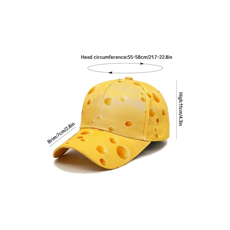 XYIYI Unisex Classic Cotton Baseball Cap Adjustable Baseball Cap, Yellow