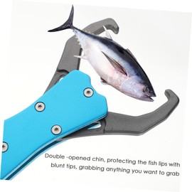 KICHOUSE Professional Fish Gripper Scale Portable Fishing Tool Anti-Slip Handle Fish Grabber for Easy Catching and Release for Freshwater and Saltwater Fishing