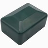 SKIR'CO Pack of 20 Fence Post Caps Rectangular Green Plastic