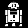 Starwar Inspired R2D2 Vinyl Decal Sticker|White|Cars Trucks Vans SUV Laptops