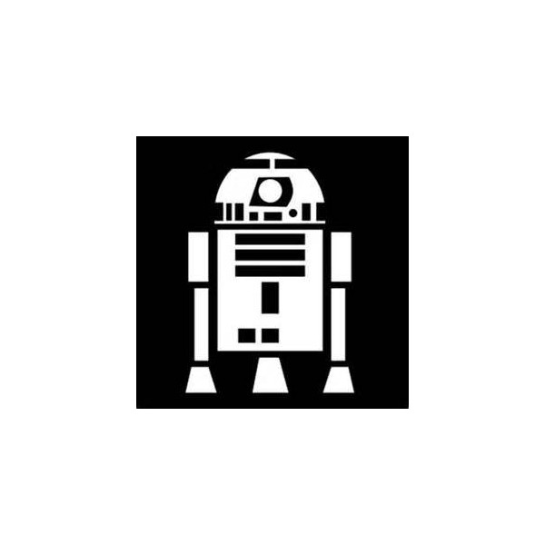 Starwar Inspired R2D2 Vinyl Decal Sticker|White|Cars Trucks Vans SUV Laptops