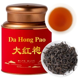 CHADUO Dahongpao Oolong Tea Loose Leaf Da Hong Pao Oolng Tea From Wuyi Mountain Big Red Robe Ulong With Orchid & Caramel Notes Grade AAA Wuyi Rock Tea 120g 4.23oz 特级大红袍 乌龙茶