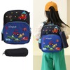 Kids Backpack Adjustable Shoulder Strap Lightweight Cartoon Car Children School