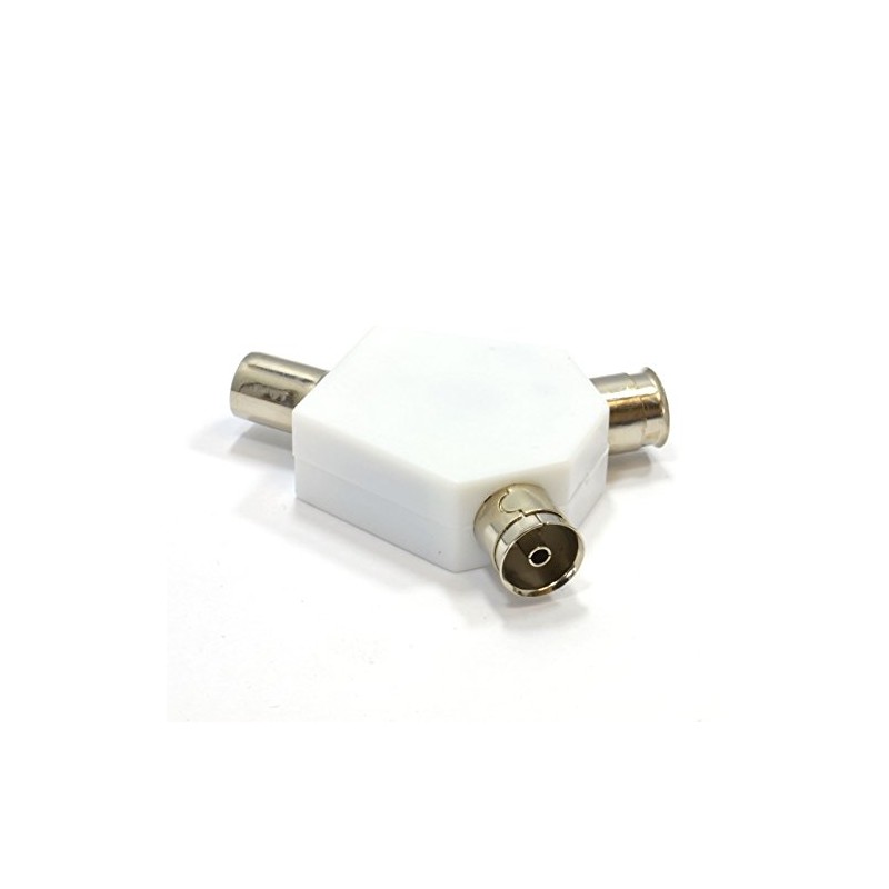 kenable TV Freeview RF Coaxial Splitter Connects 1 Device to
