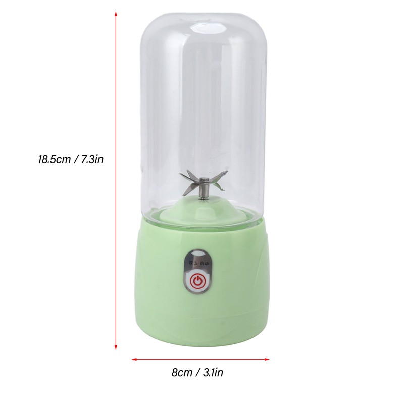 Portable Blender USB Rechargeable 6 Blades Mini Juicer Cup Fruit