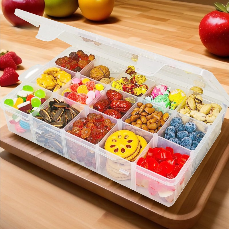 YWKJDDM Snack Box with Compartments, 2 Pcs Snack Box, Snackle