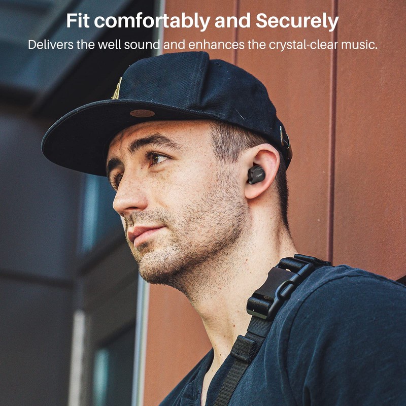 TOZO T18 Wireless Earbuds Bluetooth Headphones 5.3, IPX8 Waterproof Ear