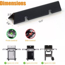For Weber, Weber Spirit I&II 300, Spirit E310 E320 E330 S310 S320 S330 Grill Flavorizer Bars for Weber Spirit I & II and GS4 Spirit II 300 Series Heat Plates