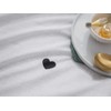 Omelas Kids Heart Love Queen Duvet Cover Set Black and