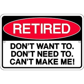 Signs 4 Fun Decorative Parking Sign | Retired | 8” x12” | Embossed Aluminum Sign | Made in the USA | SMR2