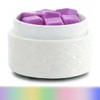 7-Color Changing Wax Melt Warmer, Modern Ripple Design 3-in-1 Electric