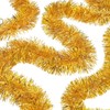 TAZZOR 12 m Tinsel Christmas Tree Gold Christmas Tree Garland