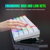 Snpurdiri 60% Wireless Gaming Keyboard and Mouse Combo,LED Backlit Rechargeable
