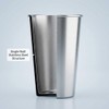 QWORK 304 Stainless Steel 13oz Pint Cups – 10 Pack