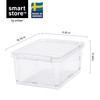 SmartStore Classic 15 Clear Storage Box, 14L/14.8QT BPA-Free Stackable Container