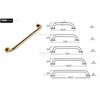 9-Inch Grab Bar for Hotel/Motel/Home Shower Safety, Solid Brass, Polished