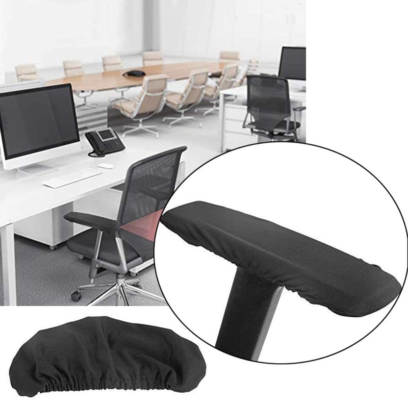2Pcs Office Rotating Chair Armrest Covers Elastic Chair Armrests Cover