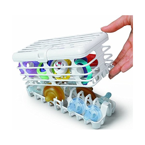 Prince Lionheart Made in USA High Capacity Dishwasher Basket for Infants Bottle Parts and Accessories 100 Percent Recycled Plastic