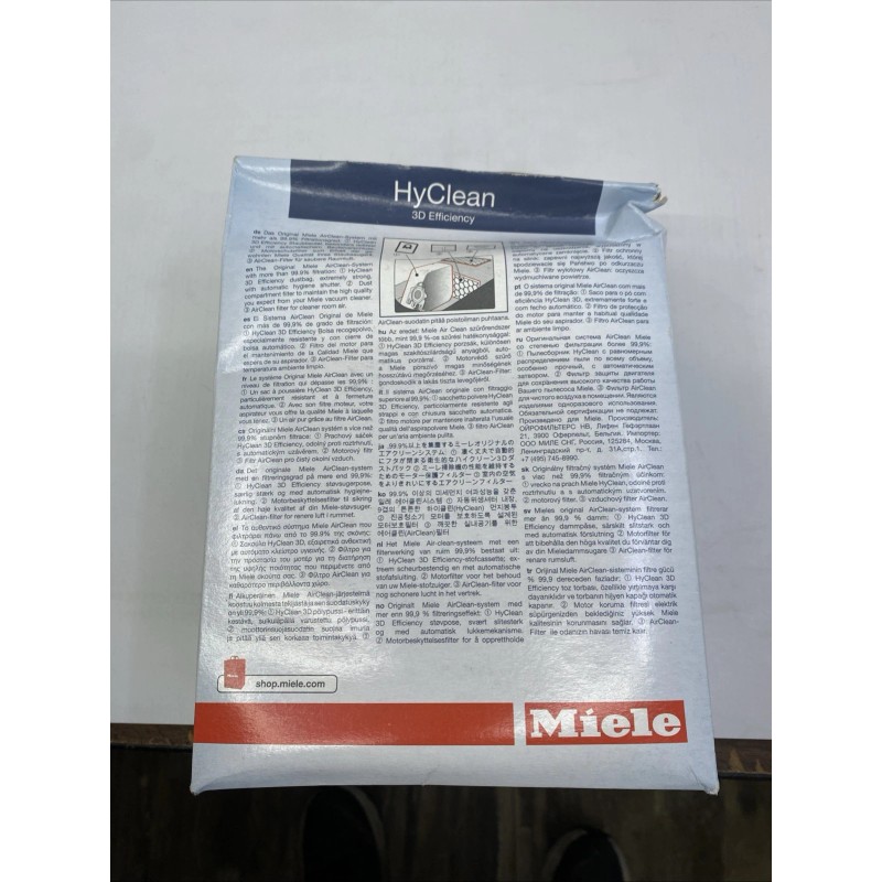 Miele GN Vacuum Bags - 3D AirClean - 4 HEPA