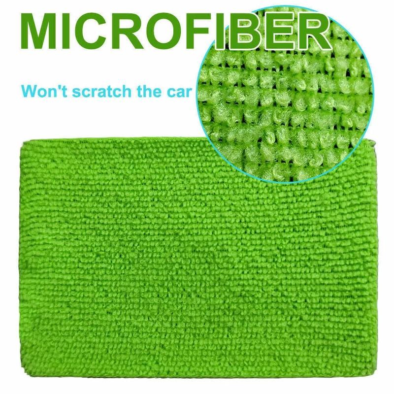 3 Pack Microfiber Car Windshield Cleaning Tool - Glass Brush