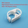 JEESHAN 5pcs High Temperature Resistant Hose Clamps 3-6mm Adjustable Plastic