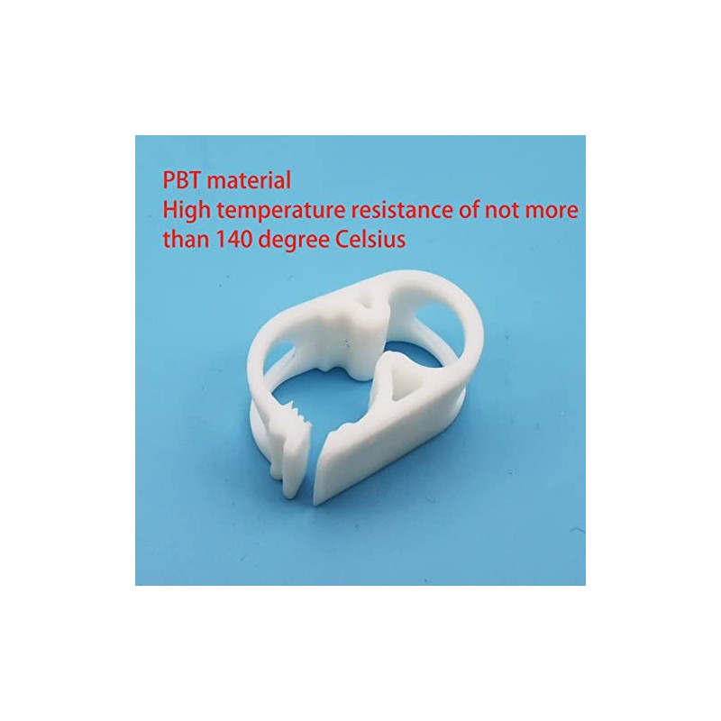JEESHAN 5pcs High Temperature Resistant Hose Clamps 3-6mm Adjustable Plastic