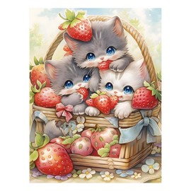 Cross Stitch, Embroidery Set Cross Stitch Kit 51 x 41 cm Embroidery Starter Kit Cross Stitch Tool Kit Including Colour Threads Cotton Cloth Needle Drawing