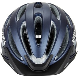 uvex true cc Lightweight All-Round Helmet for Women, Individual Size, Expandable with LED Light, Blue (Deep Space Matte), 52-55 cm