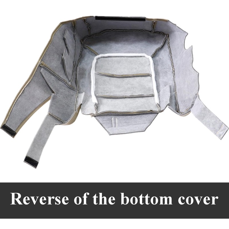 NLQR Front Driver Bottom Replacement Seat Cover Microfiber Leather Tan