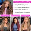 FYKD Highlight Ombre Lace Front Wig Human Hair 13x4 HD