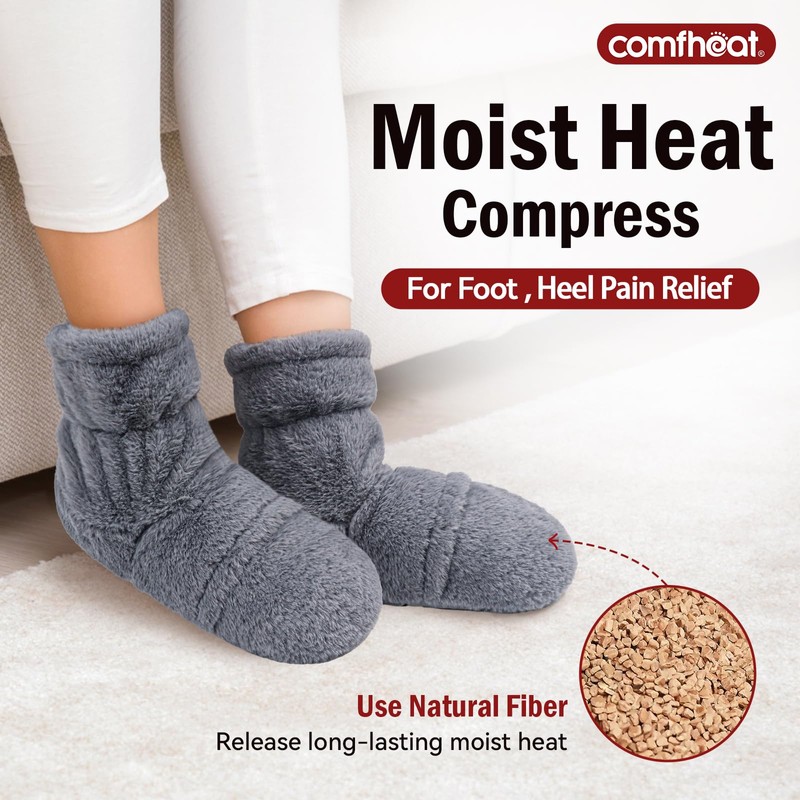 comfheat Microwavable Booties and Feet Warmers for Women & Men