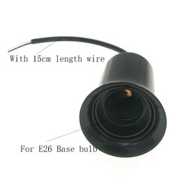 Waterproof Lamp Holder E26 Screw Lampholder,TWDRTDD Outdoor Waterproof LED E26 E27 Medium Base Light Socket with 6 in Cable