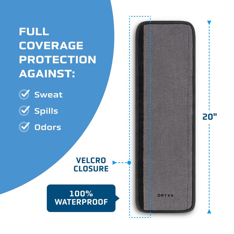 Dryva Seat Belt Cover, Extra Long, 20", Waterproof and Sweatproof,