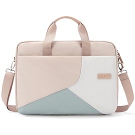 Laptop Bag For Women 15.6 Inch Slim Computer Briefcase Sleeve Case, Shockproof Cushion & Back Luggage Strap