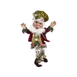 Mark Roberts 2021 Joyful Elf Figurine, 10" - Festive Christmas Decor and Collectible Home Decoration