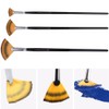 Painting Brush Nylon Hair Birch Handle Fan shape Gouache Watercolor