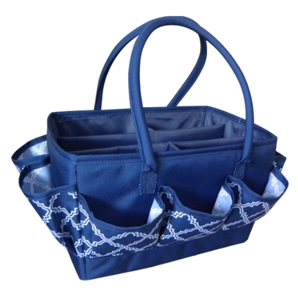 Everything Mary Craft Organiser Bag, Blue & White - Collapsible