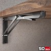SOTECH Pair of Heavy Duty Folding Brackets (200 x 120