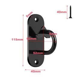 3 Pcs Wall Mount Workout Anchors Resistance Bands Wall Anchors System Gym Exercise Anchors for Body Weight Straps, Resistance Bands, Strength Training, Yoga, Home Gym, Physical Exercise and Stretching