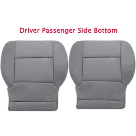 Driver Side Bottom Replacement Cloth Seat Cover Gray Compatible with 2014-2019 GMC Sierra 1500 2500 3500 1500HD 2500HD SLE SLT
