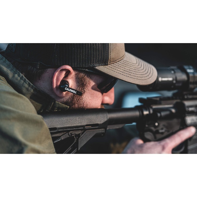 Caldwell E-Max Shadows Black 23 NRR - Electronic Hearing Protection