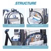 LIGHT FLIGHT Large Clear Backpack with Reinforced Padded Straps Heavy