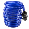 DocksLocks Weatherproof Coiled Security Cable Lock, 25ft, Anti-Theft Protection, Resettable