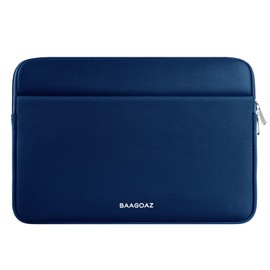 BAAGOAZ Laptop Sleeve Case 15.3 Inch Protective Bag with Front Pocket, Specially Compatible with New 15.3 Inch MacBook Air M4 M3 M2 2025 2024 2023, Navy Blue
