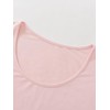 Latuza Women's Soft Viscose Short Sleeves Long Nightgown, Light Pink,