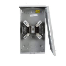 Siemens SUAT317-0GF Meter Socket with 4 Jaw, Ringless Cover and Overhead Feed, 200-Amp