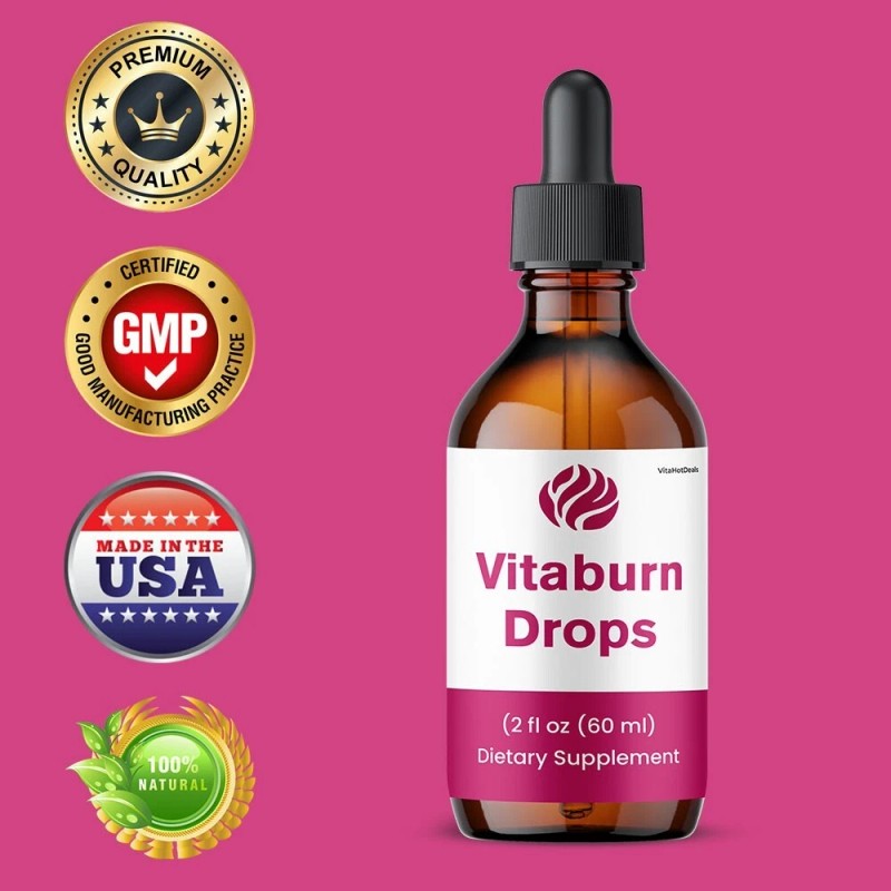 VitaBurn Drops Liquid Supplement, Max Strength Supplement, Vita Burn (3
